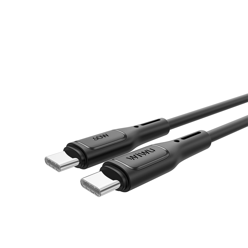 USB-C - USB-C adat- és töltőkábel WiWu Wi-C043E Starlink, 60W, 1m, Fekete