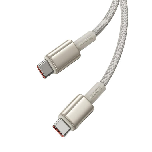 USB-C - USB-C Baseus Tungsten Gold adat- és töltőkábel, 100W, 1m, Arany P10319800G21-00