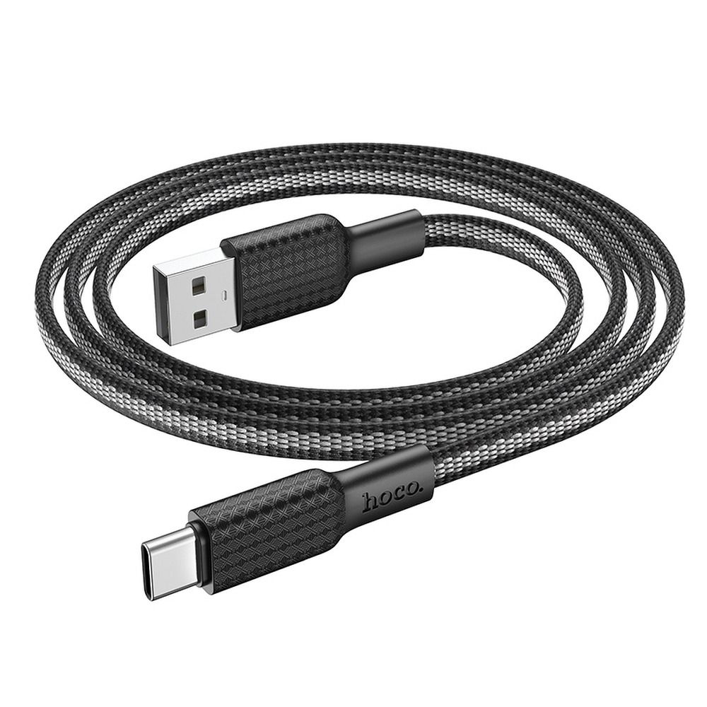 USB-A - USB-C HOCO X69 adat- és töltőkábel, 18W, 1m, Fekete