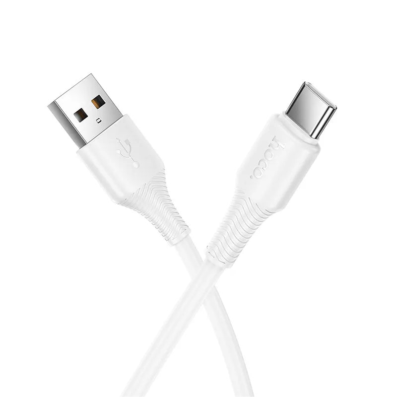 USB-A - USB-C HOCO X120 adat- és töltőkábel, 60W, 1m, Fehér