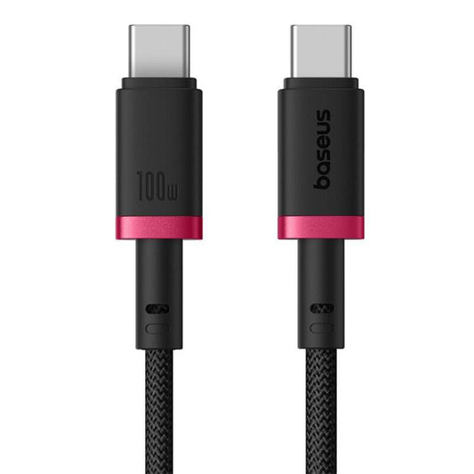 USB-C - USB-C Baseus Dura Series adat- és töltőkábel, 100W, 1m, Piros P10377803U01-01
