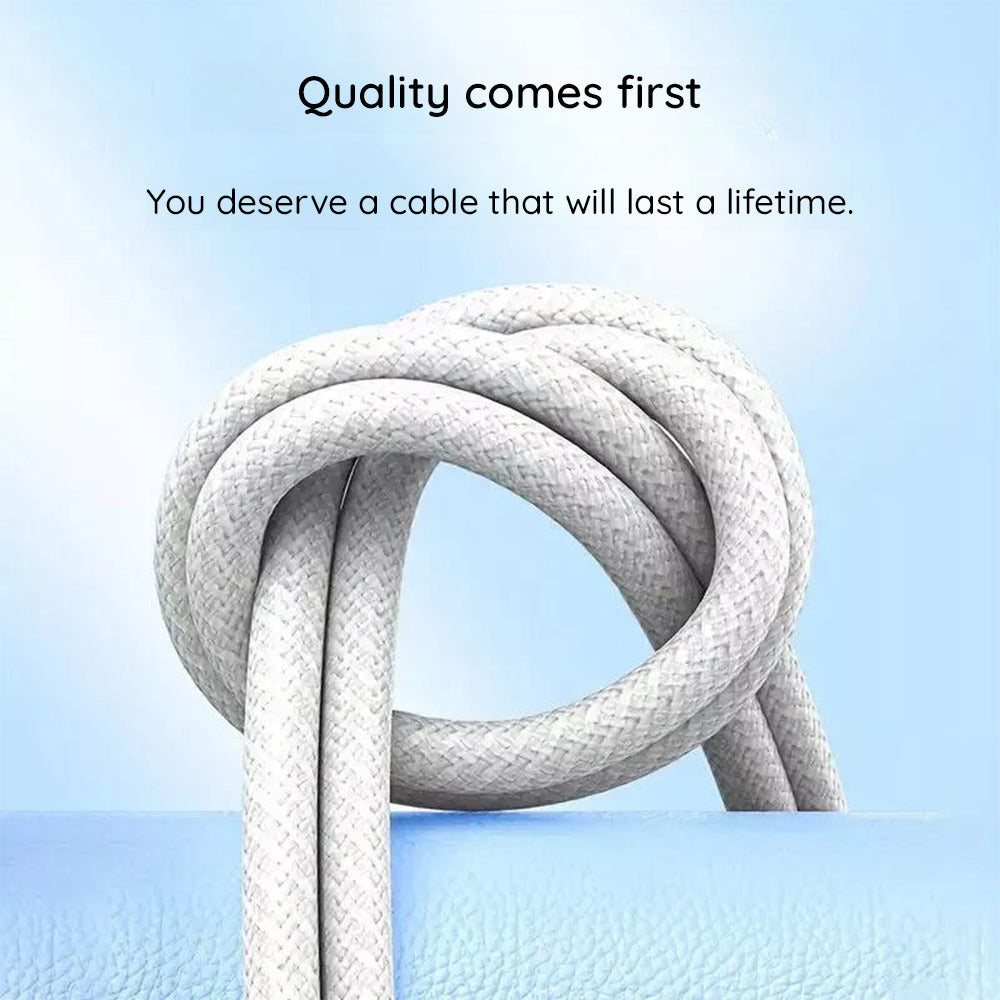 USB-C - USB-C adat- és töltőkábel Lito LD04CC, 60W, 2m, Fehér