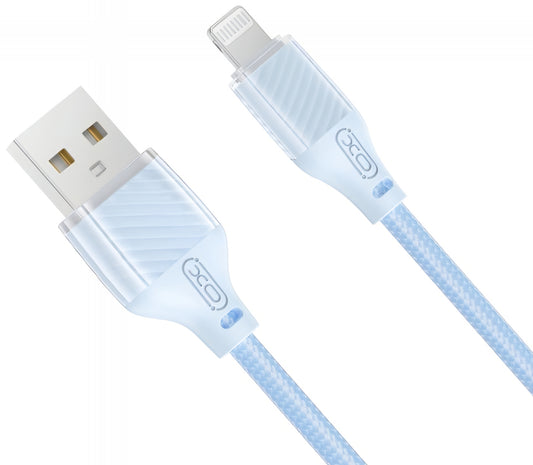 USB-A to Lightning Data and Charging Cable XO Design NB291, 18W, 1m, Blue