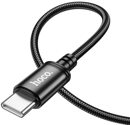 USB-C - USB-C HOCO X91 adat- és töltőkábel, 60W, 3m, Fekete