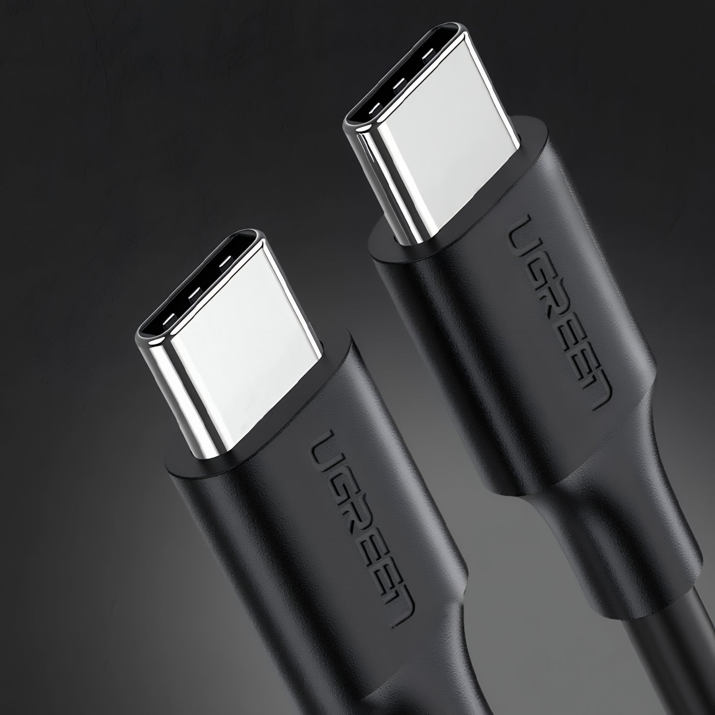 USB-C - USB-C adat- és töltőkábel UGREEN US286, 60W, 3m, Fekete