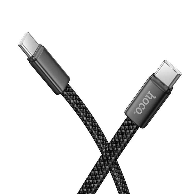 USB-C - USB-C HOCO X125 adat- és töltőkábel, 60W, 1m, Fekete