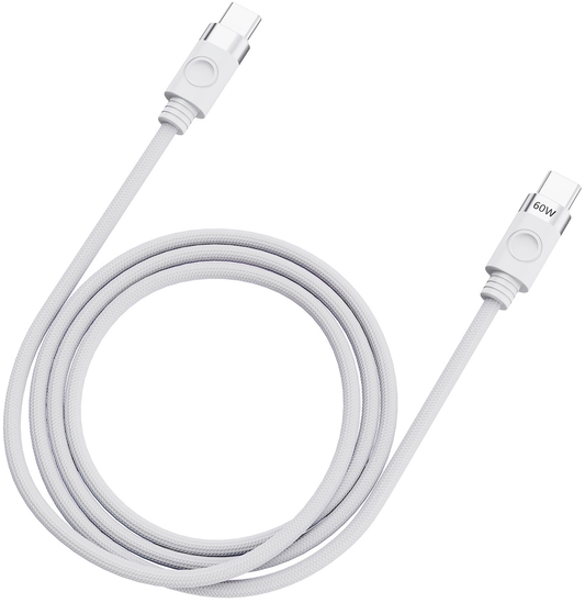 USB-C - USB-C Orico CDX adat- és töltőkábel, 60W, 1m, Fehér