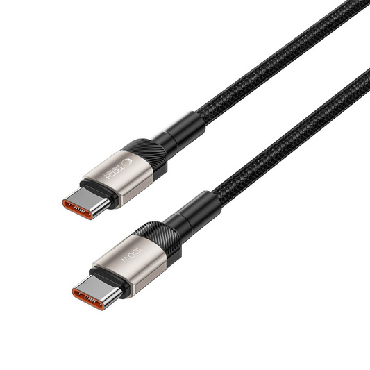 USB-C adat- és töltőkábel - USB-C Tech-Protect Ultraboost EVO, 100W, 1m, Ezüst