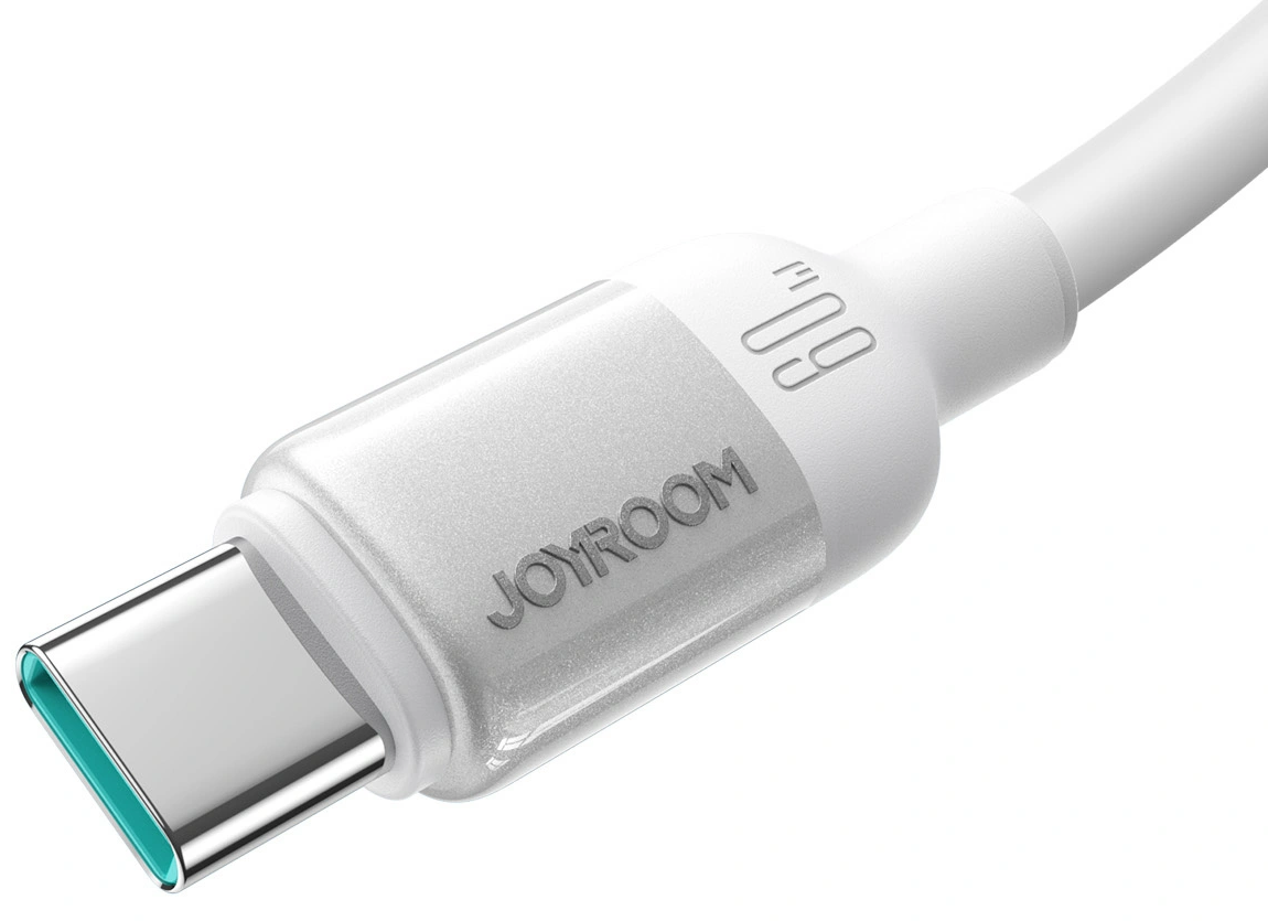 USB-C adat- és töltőkábel - USB-C Joyroom S-A62 Lively, 60W, 1,2m, fehér