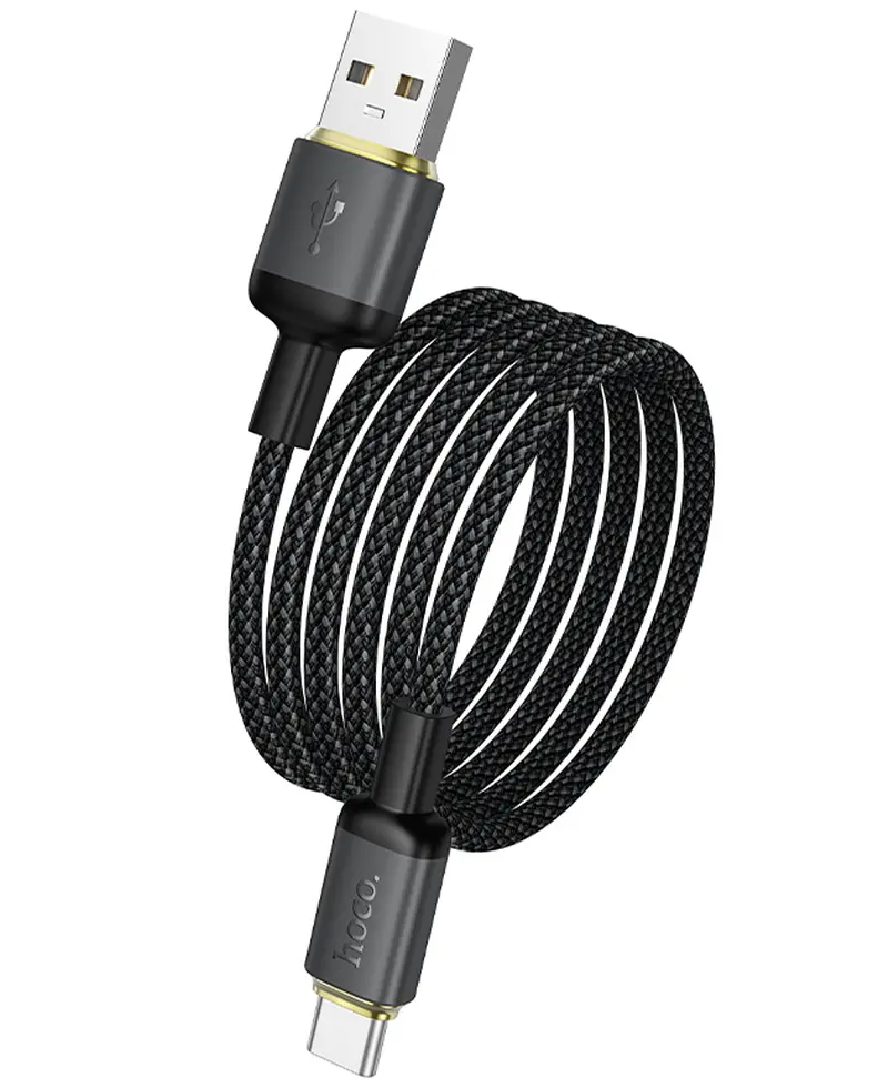 USB-A - USB-C adat- és töltőkábel HOCO X128 Benefit, 36W, 1m, fekete