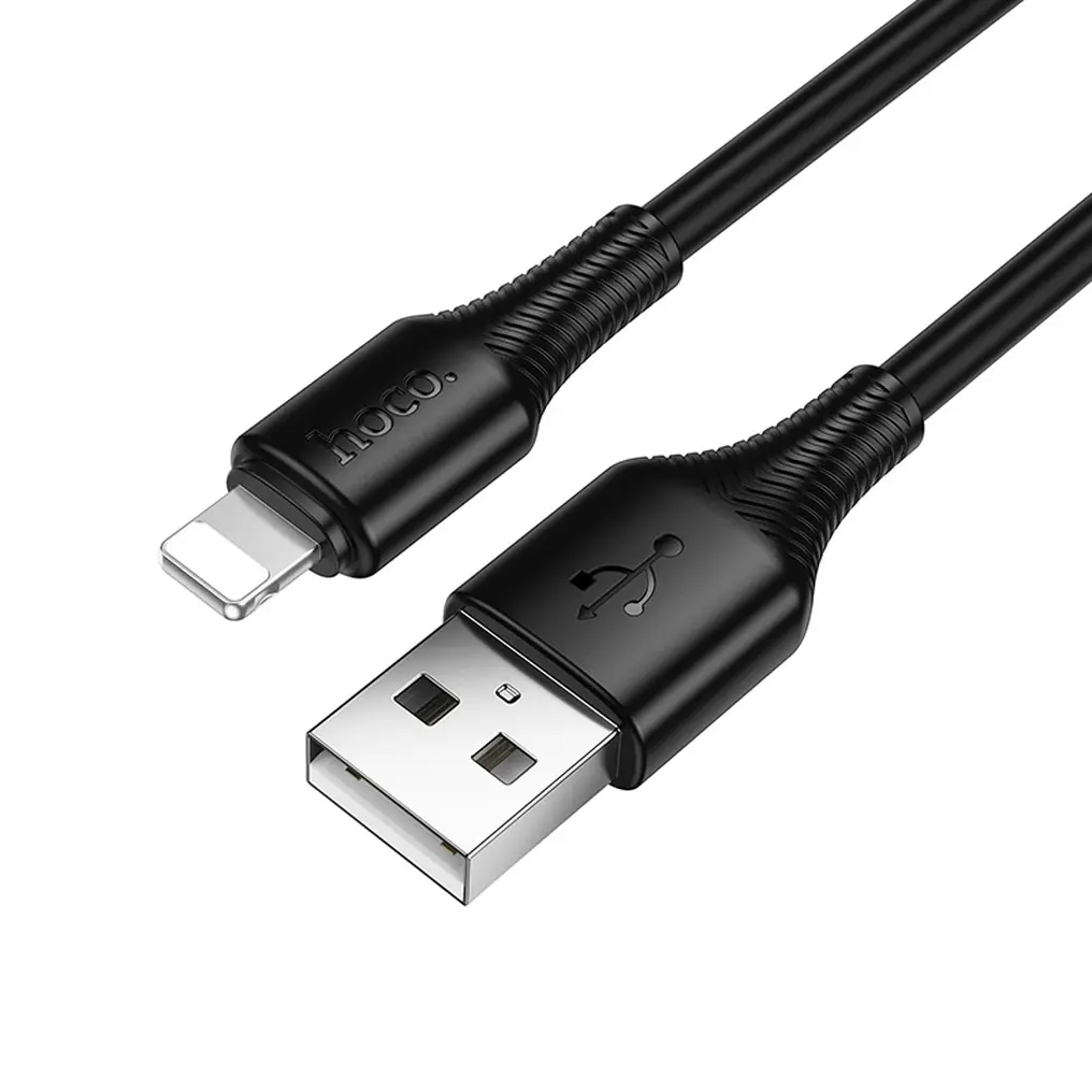 USB-A - Lightning adat- és töltőkábel HOCO X120, 18W, 1m, fekete