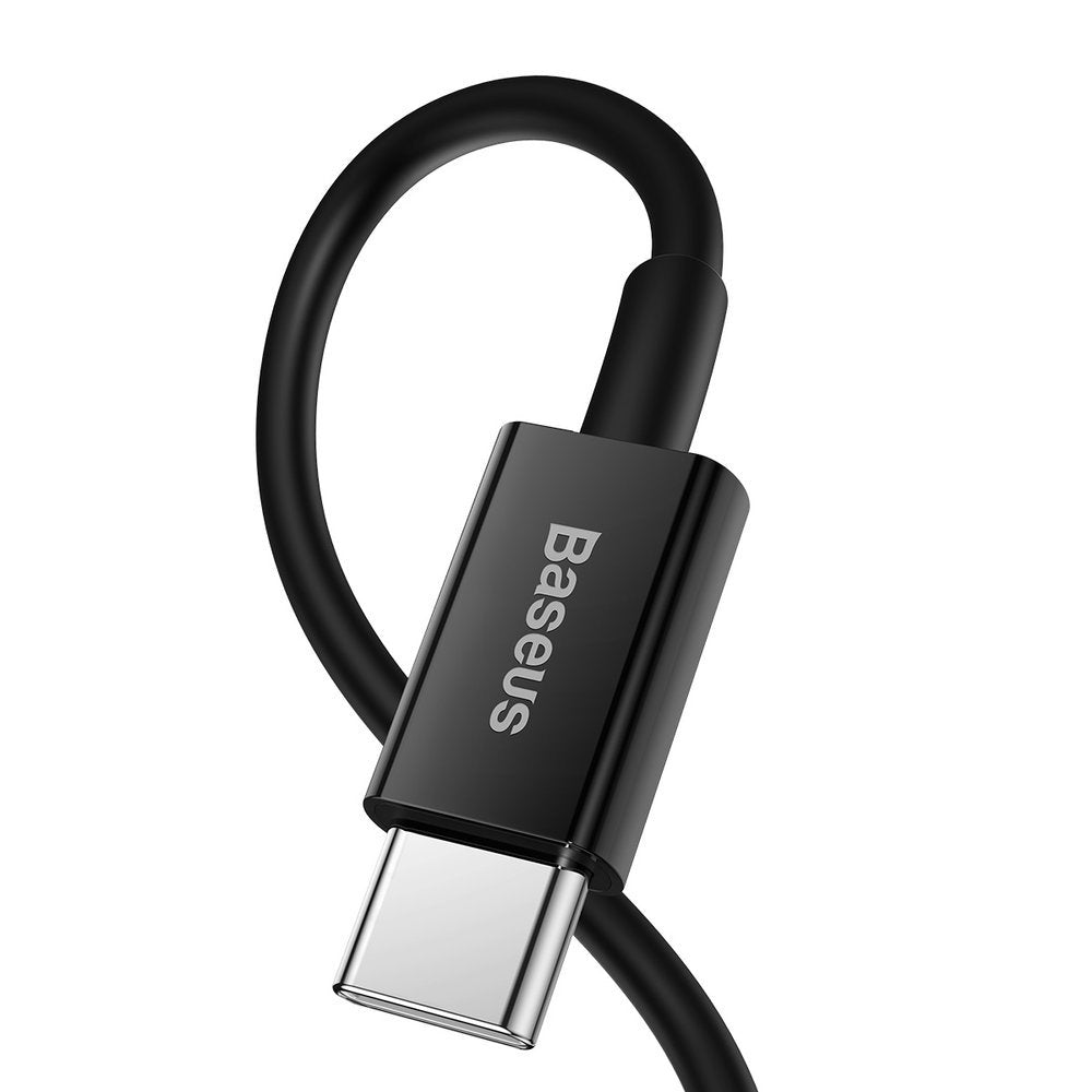Adat- és töltőkábel USB-C - Lightning Baseus Superior sorozat, 20W, 1m, fekete CATLYS-A01