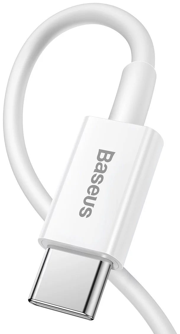 Adat- és töltőkábel USB-C - Lightning Baseus Superior sorozat, 20W, 1,5m, fehér CATLYS-B02