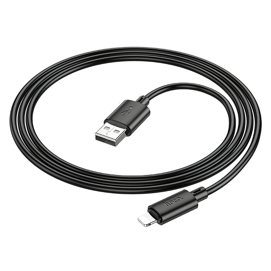 Adat- és töltőkábel USB-A - Lightning HOCO X88, 18W, 1m, Fekete