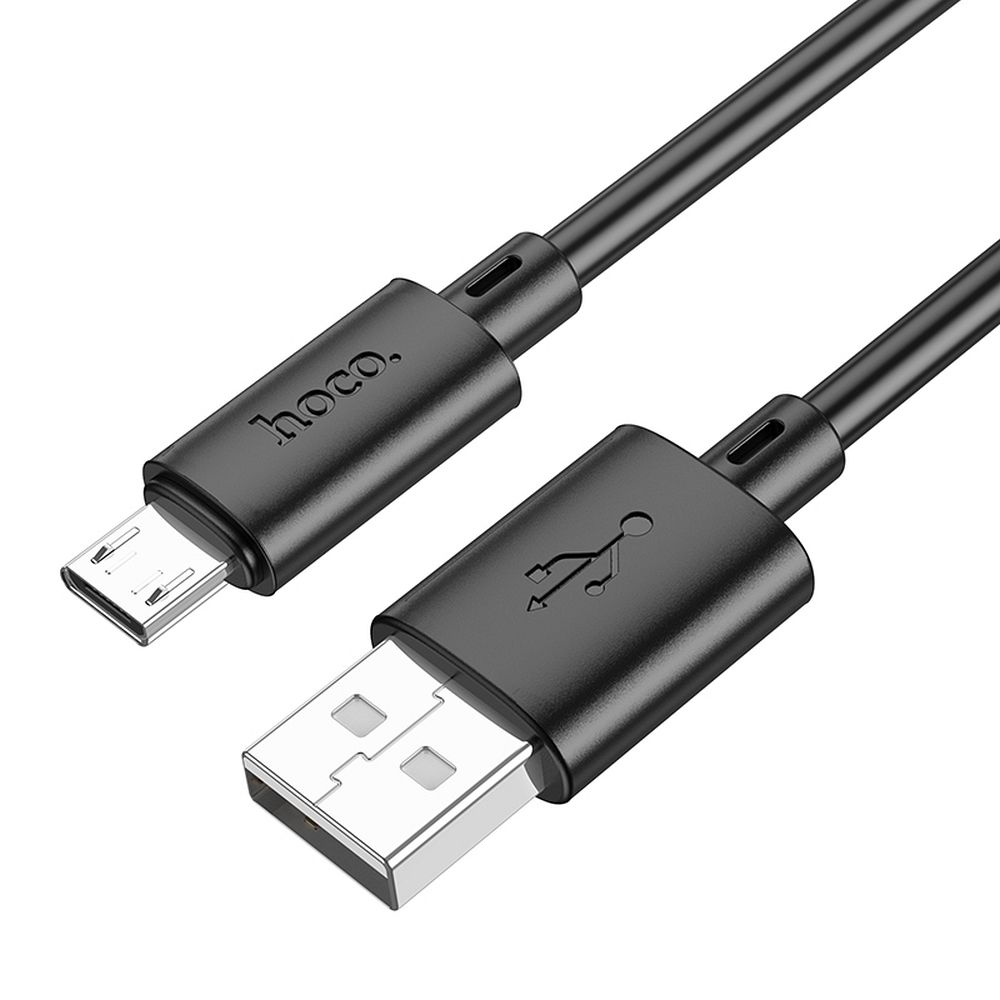 HOCO X88 USB-A - microUSB adat- és töltőkábel, 18W, 1m, Fekete