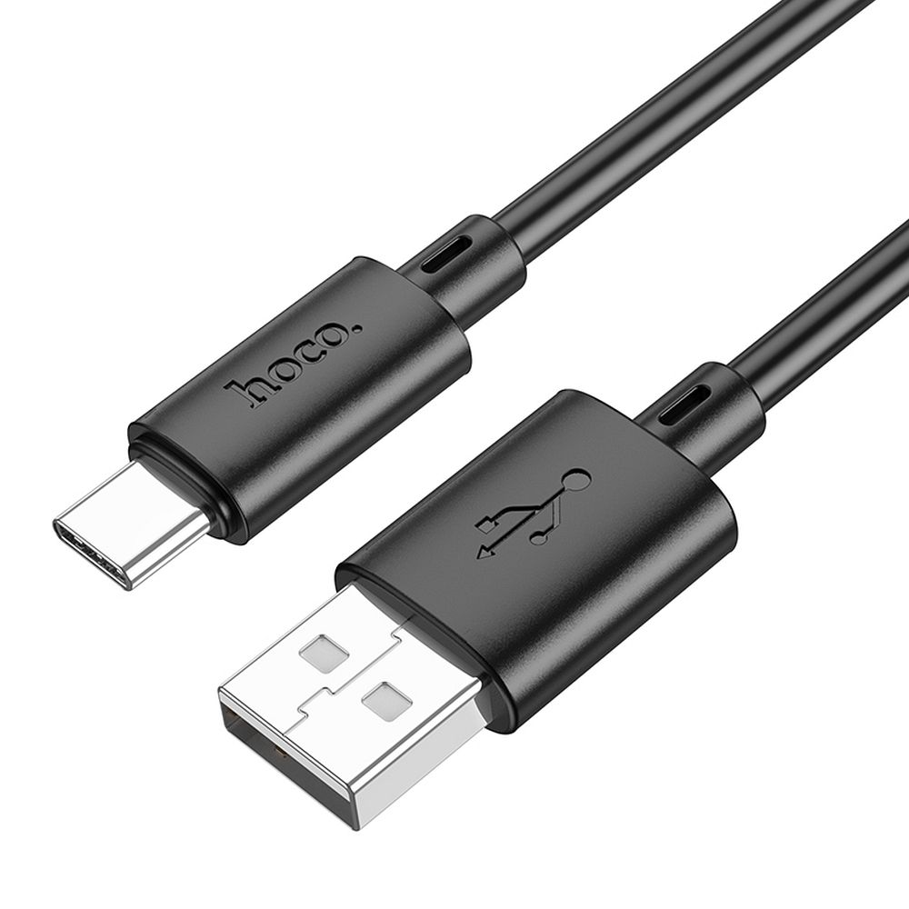 Adat- és töltőkábel USB-A - USB-C HOCO X88, 18W, 1m, Fekete
