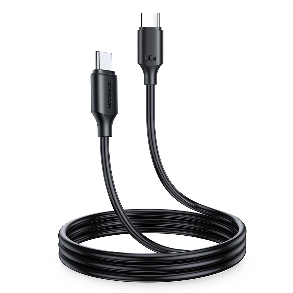 USB-C - USB-C adat- és töltőkábel Joyroom S-A9, 60W, 1m, Fekete