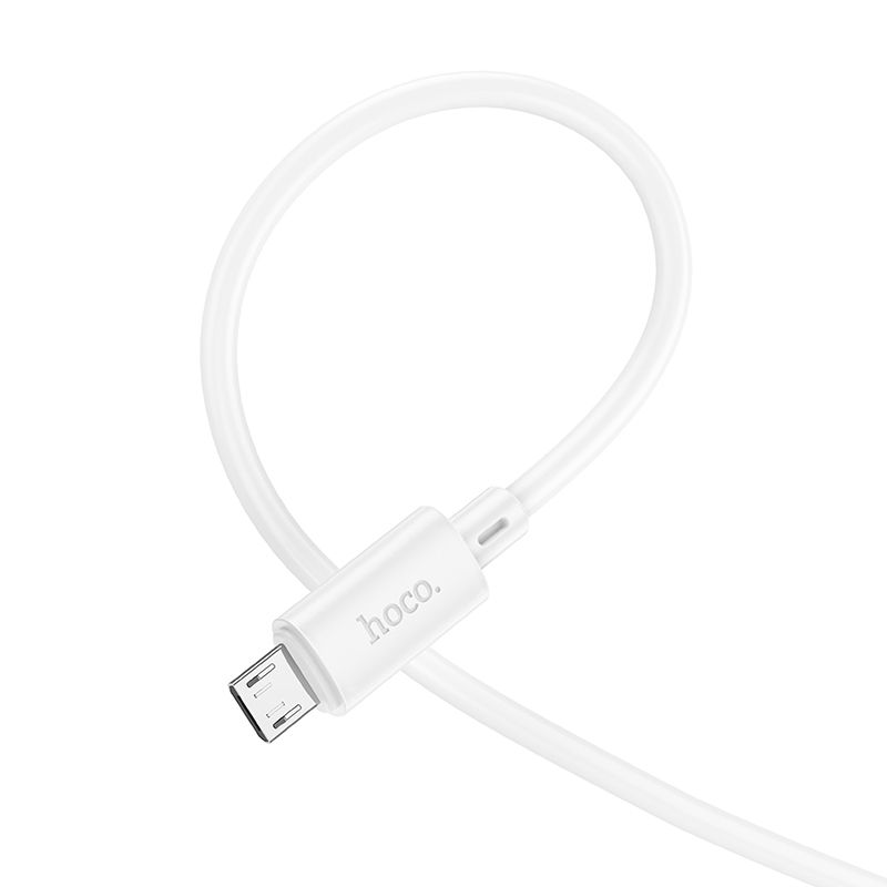 HOCO X88 USB-A - microUSB adat- és töltőkábel, 18W, 1m, Fehér