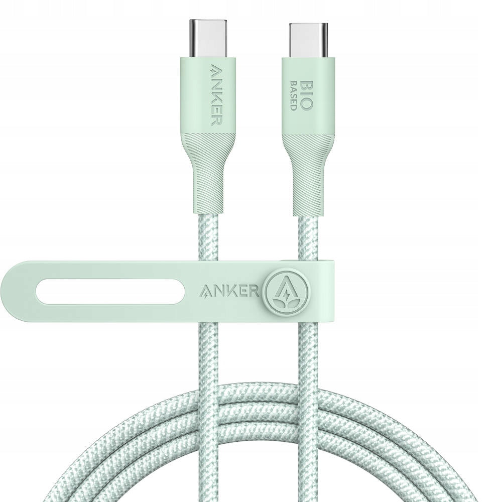 USB-C - USB-C Anker 544 adat- és töltőkábel, 140W, 1.8m, Zöld A80F6H61