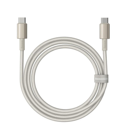 USB-C - USB-C Baseus Tungsten Gold adat- és töltőkábel, 100W, 2m, Arany P10319800G21-01