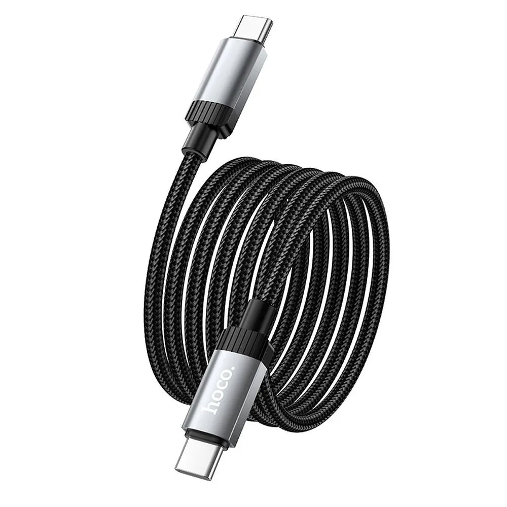 USB-C - USB-C HOCO X117 adat- és töltőkábel, 60W, 1m, Fekete