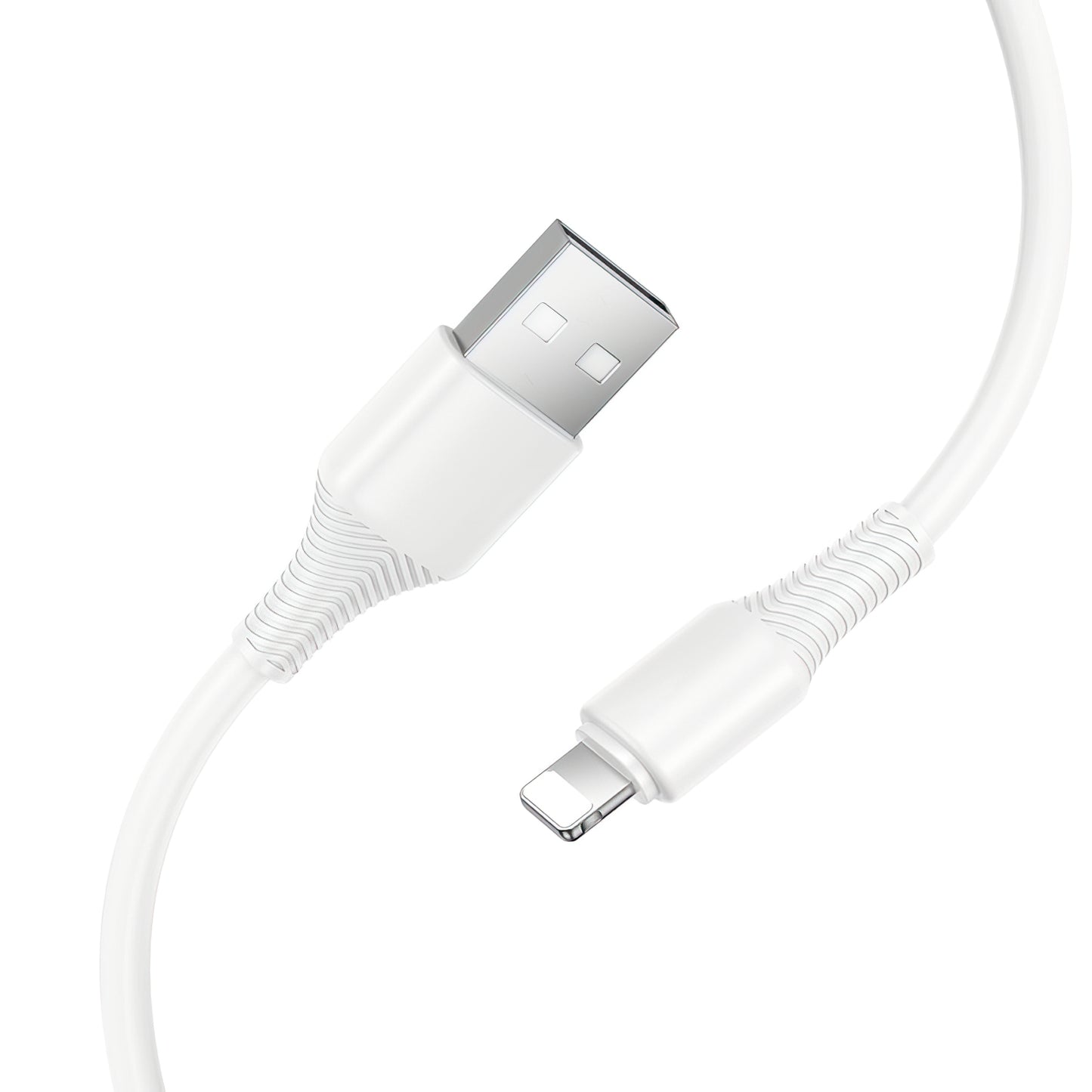 Adat- és Töltőkábel USB-A - Lightning HOCO X120, 18W, 1m, Fehér