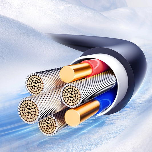 Adat- és Töltőkábel USB-A - Lightning Joyroom S-A43 Crystal, 18W, 1.5m, Fekete