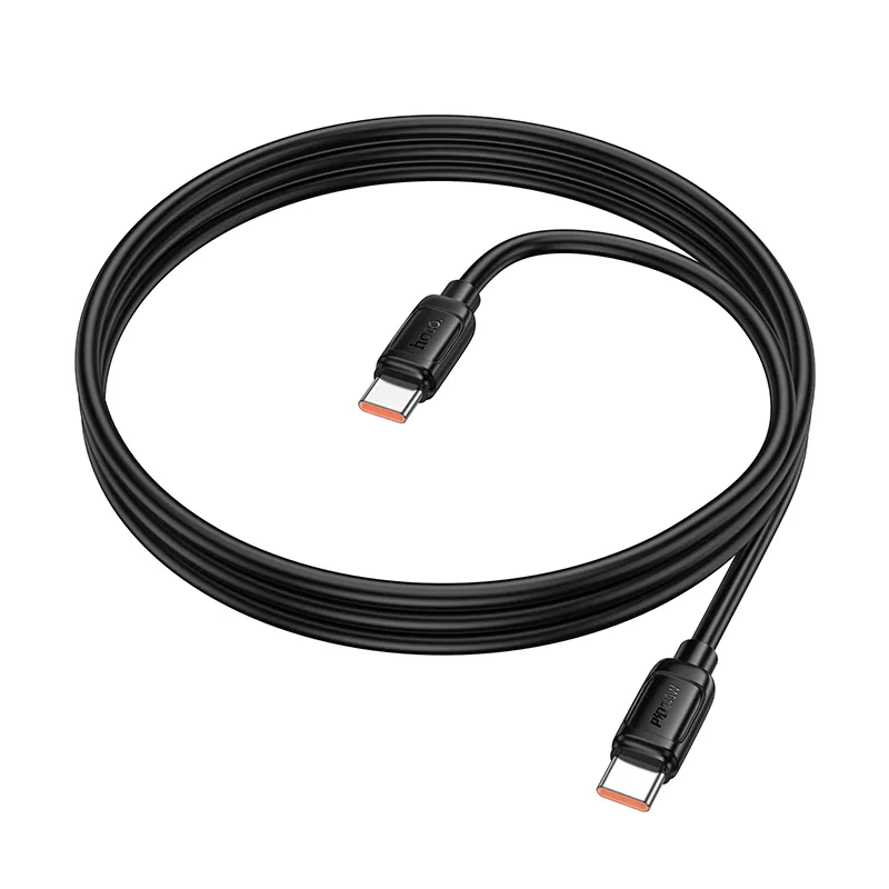 USB-C - USB-C HOCO X115 adat- és töltőkábel, 240W, 1m, Fekete