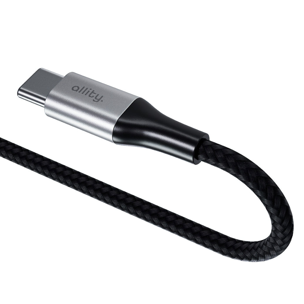 USB-C - USB-C adat- és töltőkábel Allity. AUC-01, 100W, 1m, Fekete