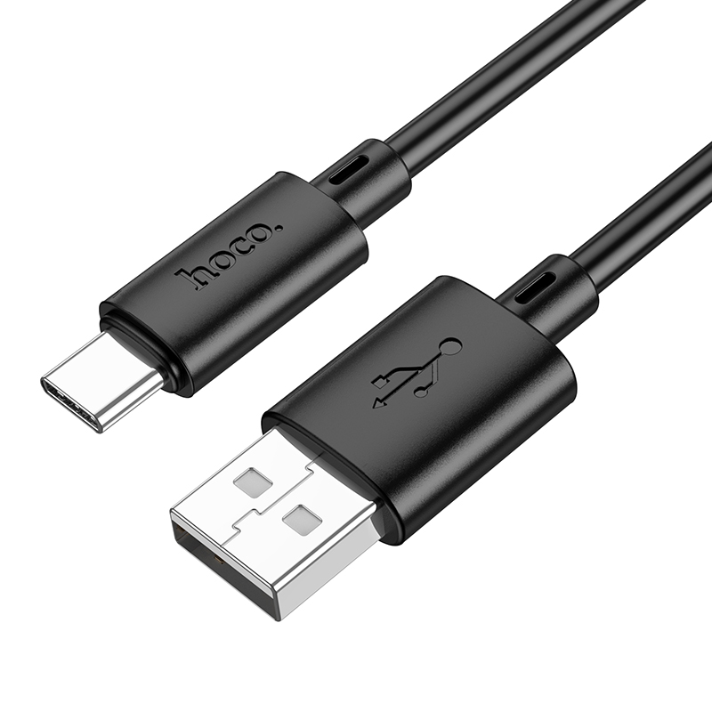 USB-A - USB-C adat- és töltőkábel HOCO X88, 18W, 2m, fekete