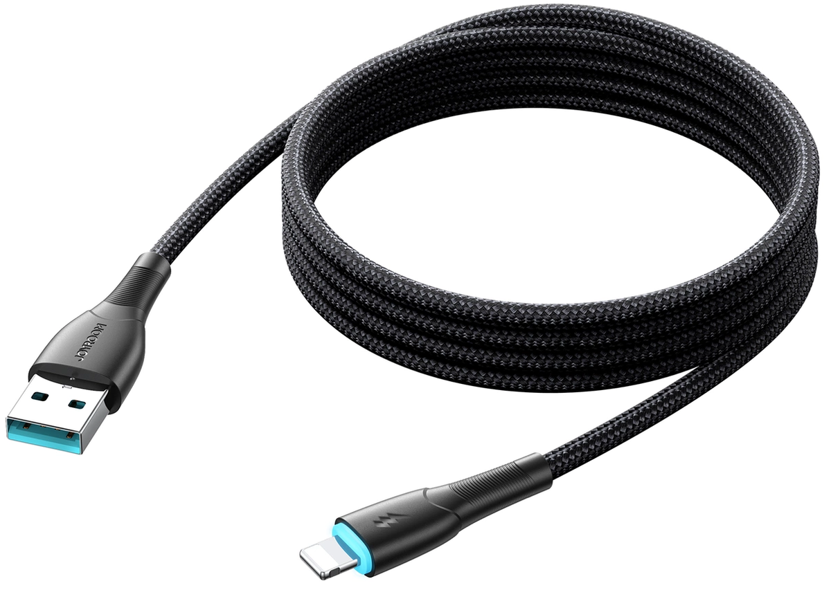 Joyroom S-A32 USB-A–Lightning adat- és töltőkábel, 18 W, 1 m, fekete