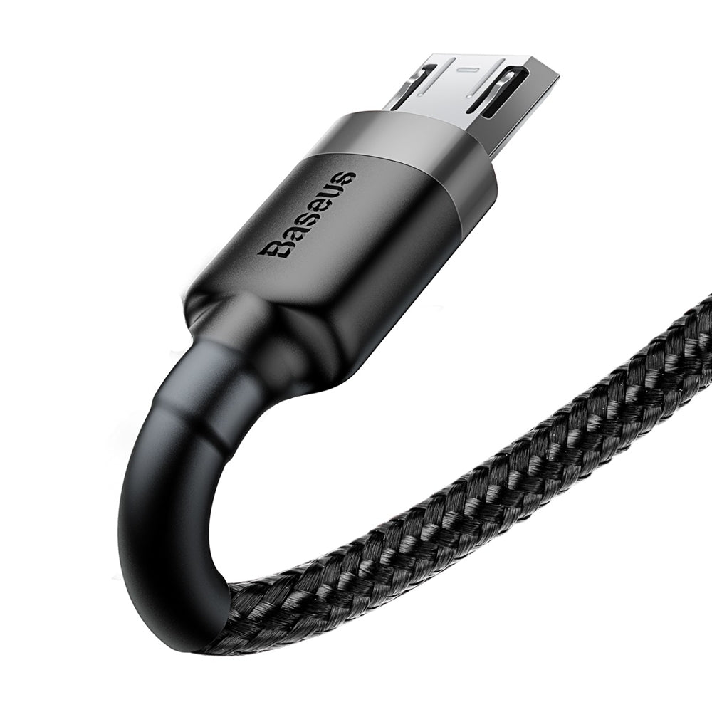 Adat- és töltőkábel USB-A - microUSB Baseus Cafule, 18W, 1m, szürke CAMKLF-BG1
