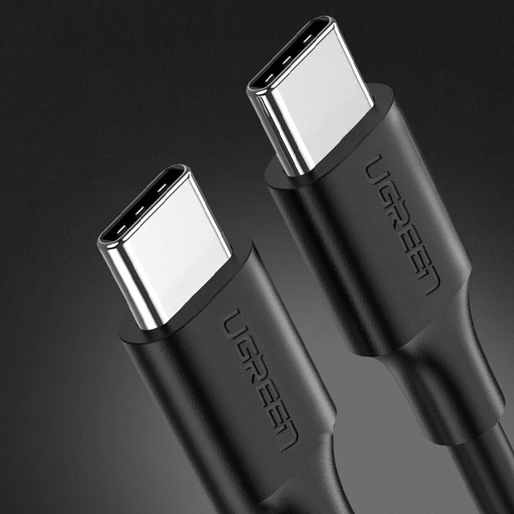USB-C - USB-C UGREEN US286 adat- és töltőkábel, 60W, 1,5m, Fekete