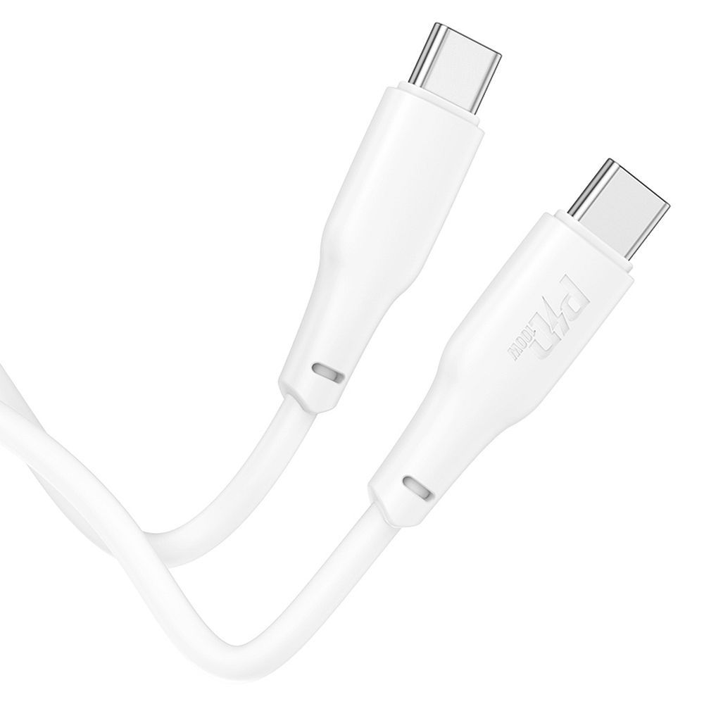 USB-C adat- és töltőkábel - USB-C HOCO X93, 100W, 1m, fehér
