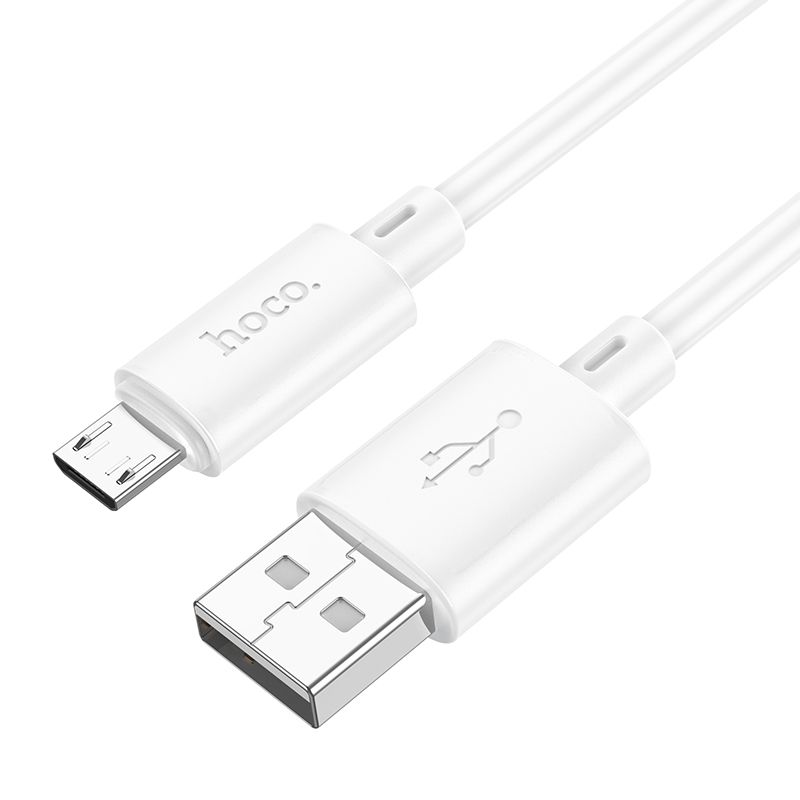 HOCO X88 USB-A - microUSB adat- és töltőkábel, 18W, 1m, Fehér