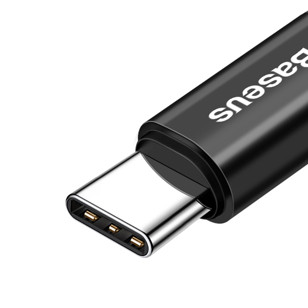 Adat- és töltőkábel USB-A - USB-C Baseus halszemű rugós, 18W, 1m, fekete CATSR-01 CATSR-01 CATSR-01
