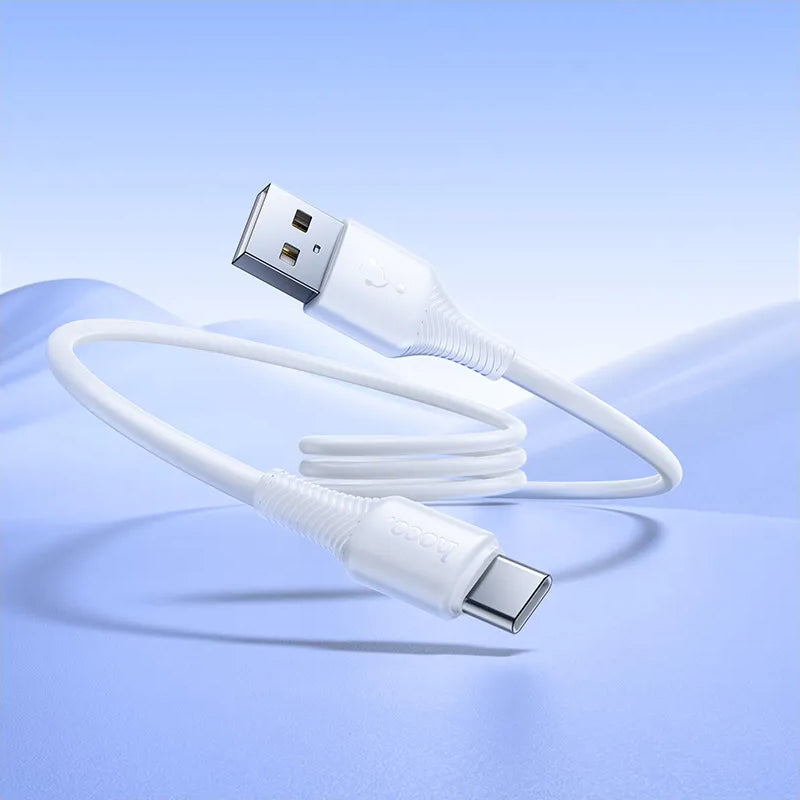 USB-A - USB-C HOCO X120 adat- és töltőkábel, 60W, 1m, Fehér