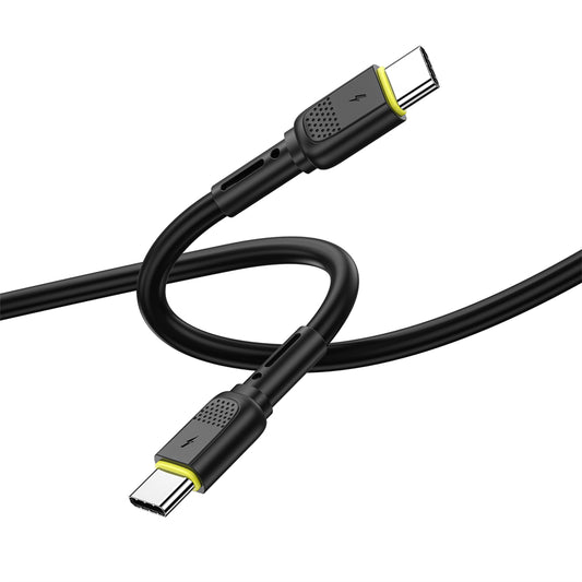USB-C - USB-C WiWu Wi-C034 adat- és töltőkábel, 60W, 1.2m, Fekete