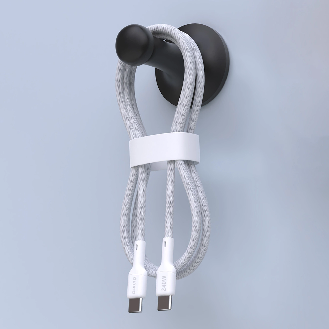 USB-C - USB-C Dudao L9C Max adat- és töltőkábel, 240W, 2m, Fehér