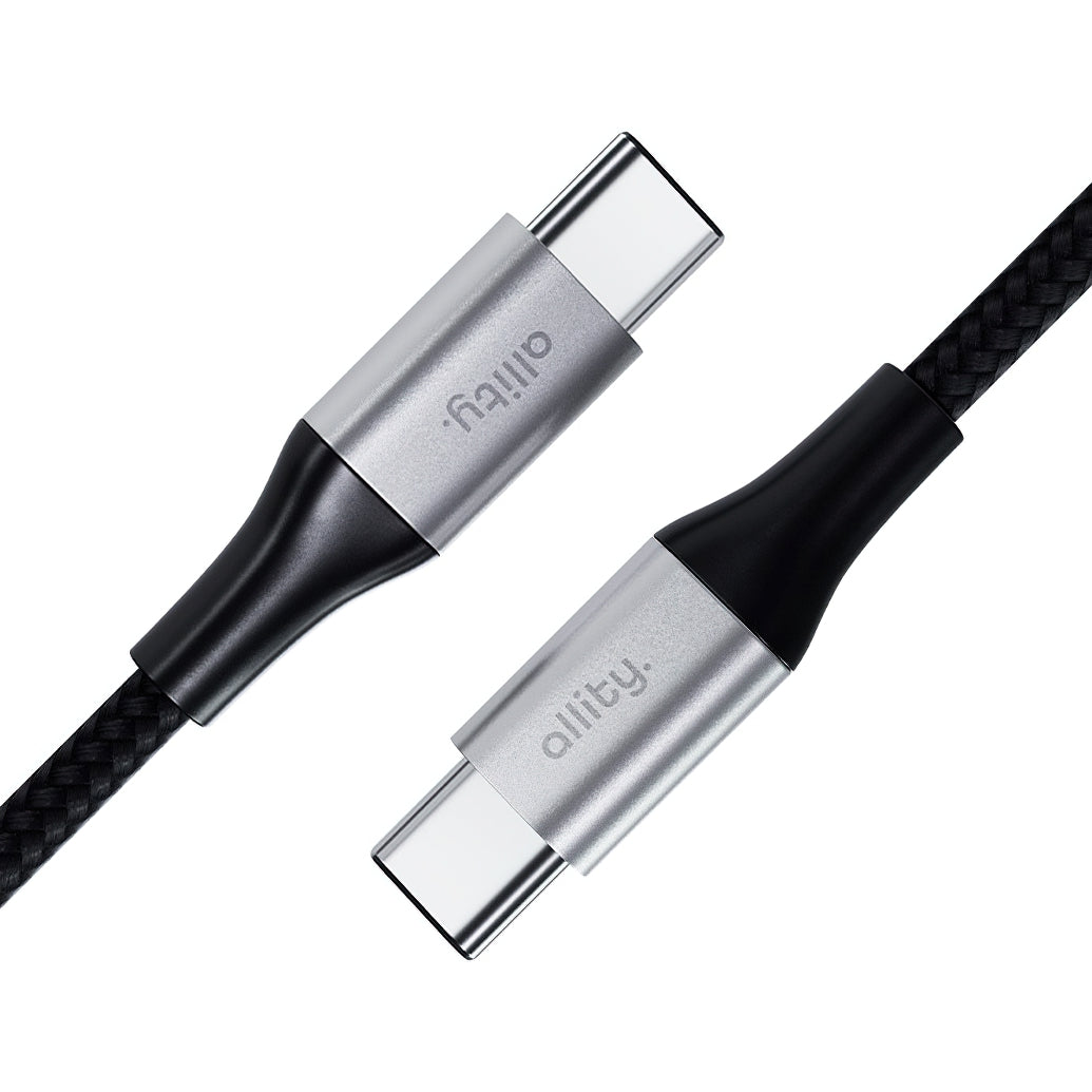 USB-C - USB-C adat- és töltőkábel Allity. AUC-01, 100W, 1m, Fekete