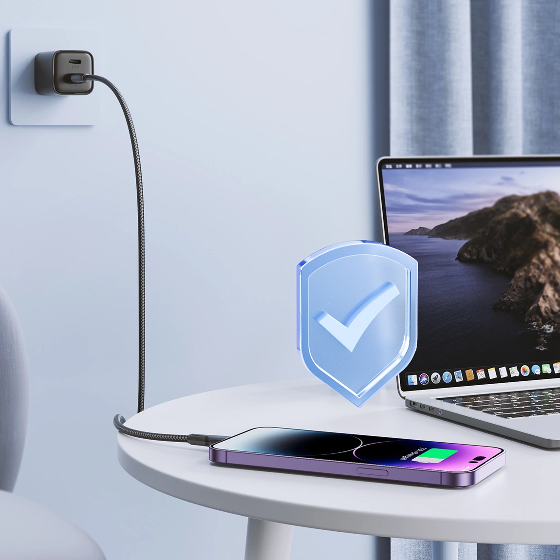 USB-A - Lightning Joyroom S-A11 adat- és töltőkábel, 18W, 1.2m, Fekete