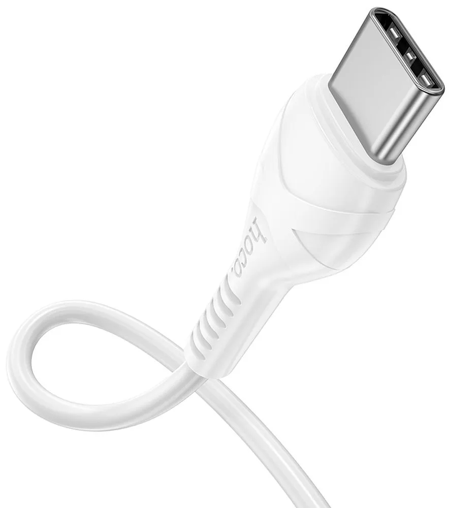 USB-C - USB-C HOCO X37 adat- és töltőkábel, 60W, 1m, Fehér