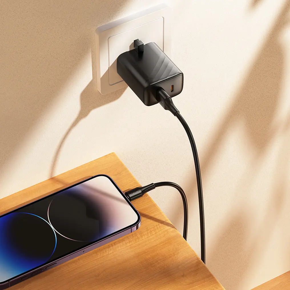 USB-A - Lightning adat- és töltőkábel HOCO X120, 18W, 1m, fekete