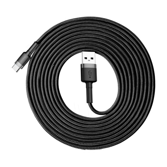 Adat- és töltőkábel USB-A és USB-C Baseus Cafule, 18W, 3m, szürke CATKLF-UG1 CATKLF-UG1 CATKLF-UG1