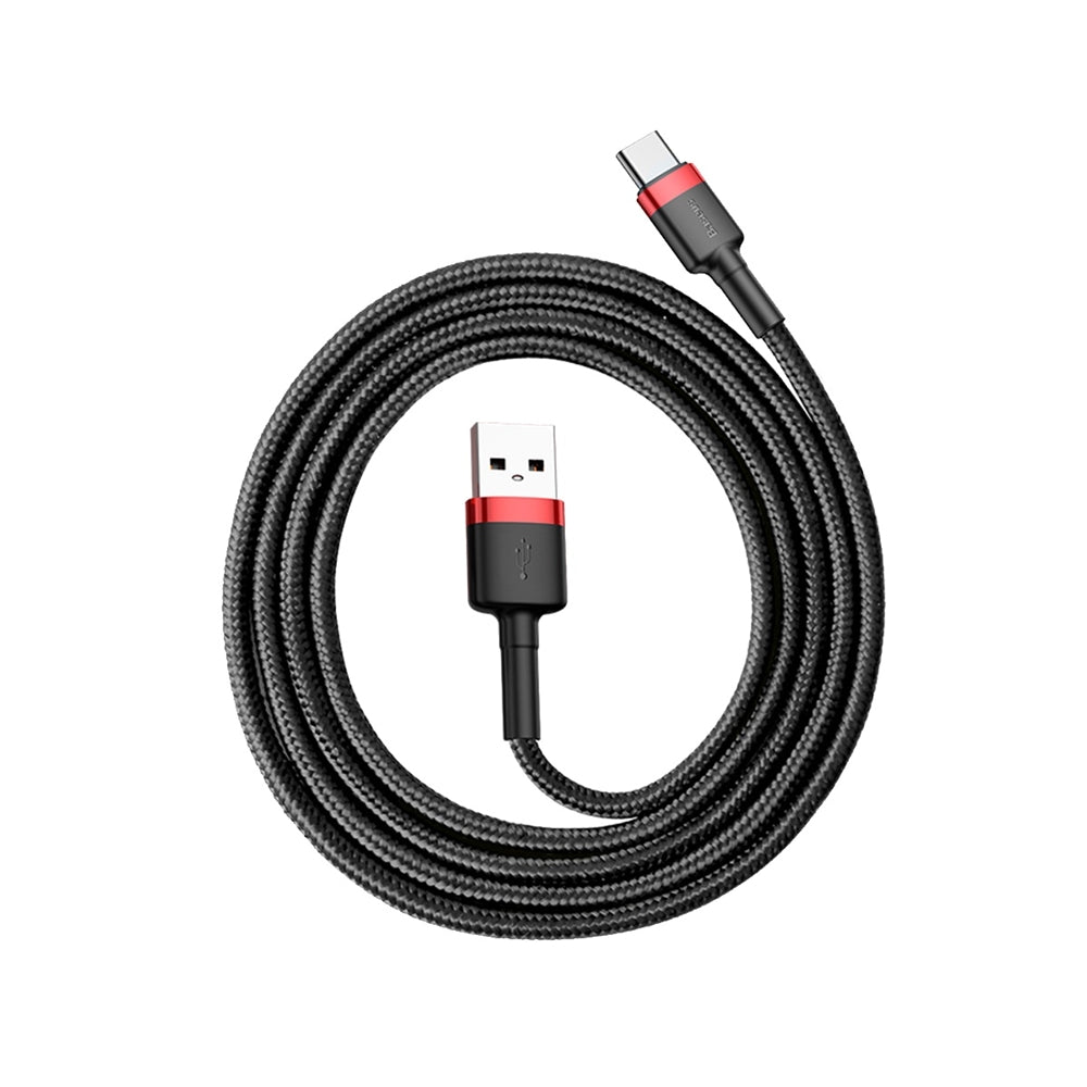USB-A - USB-C Baseus Cafule adat- és töltőkábel, 60W, 1m, Piros CATKLF-B91