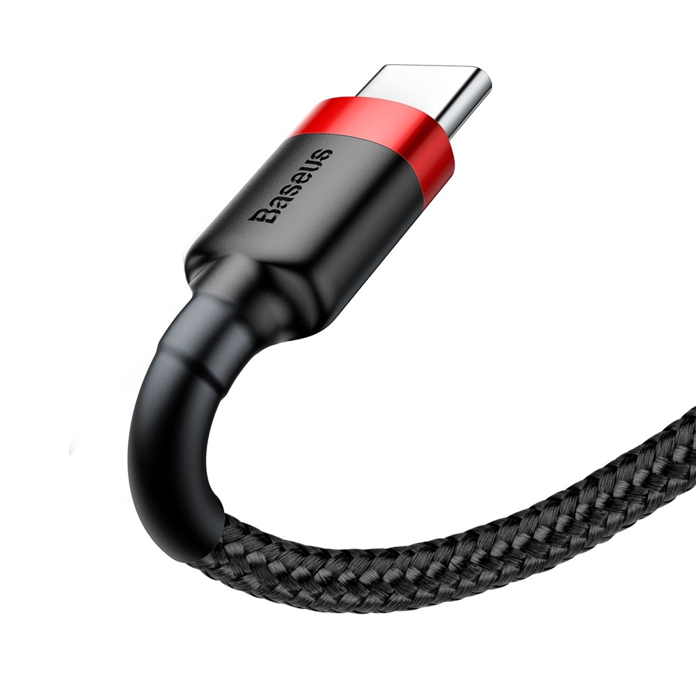 USB-A - USB-C Baseus Cafule adat- és töltőkábel, 60W, 0,5m, Piros CATKLF-A91