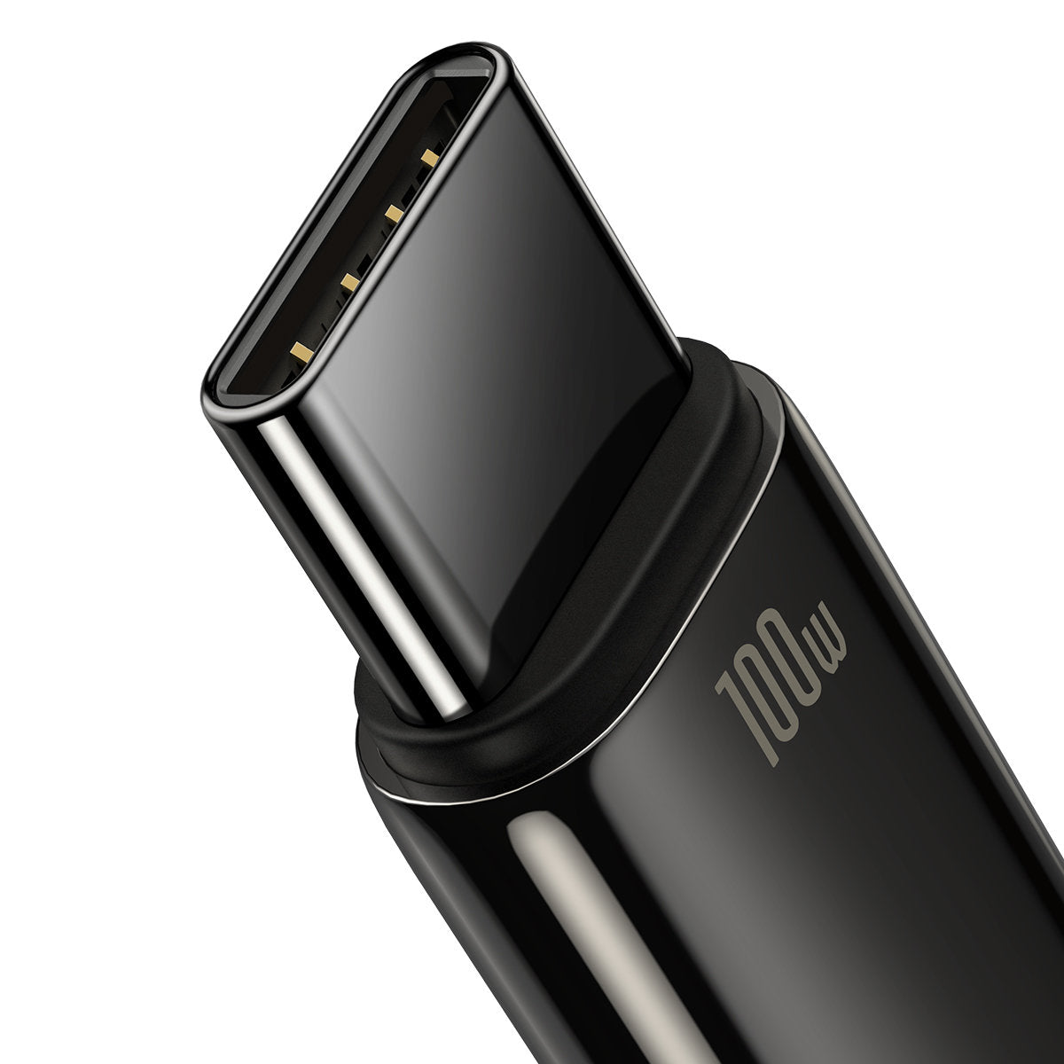 USB-A USB-C Baseus Tungsten Gold, 100W, 2m, Fekete CAWJ0001010101