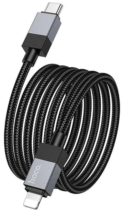 USB-C - Lightning HOCO X110 adat- és töltőkábel, 27W, 1m, Fekete