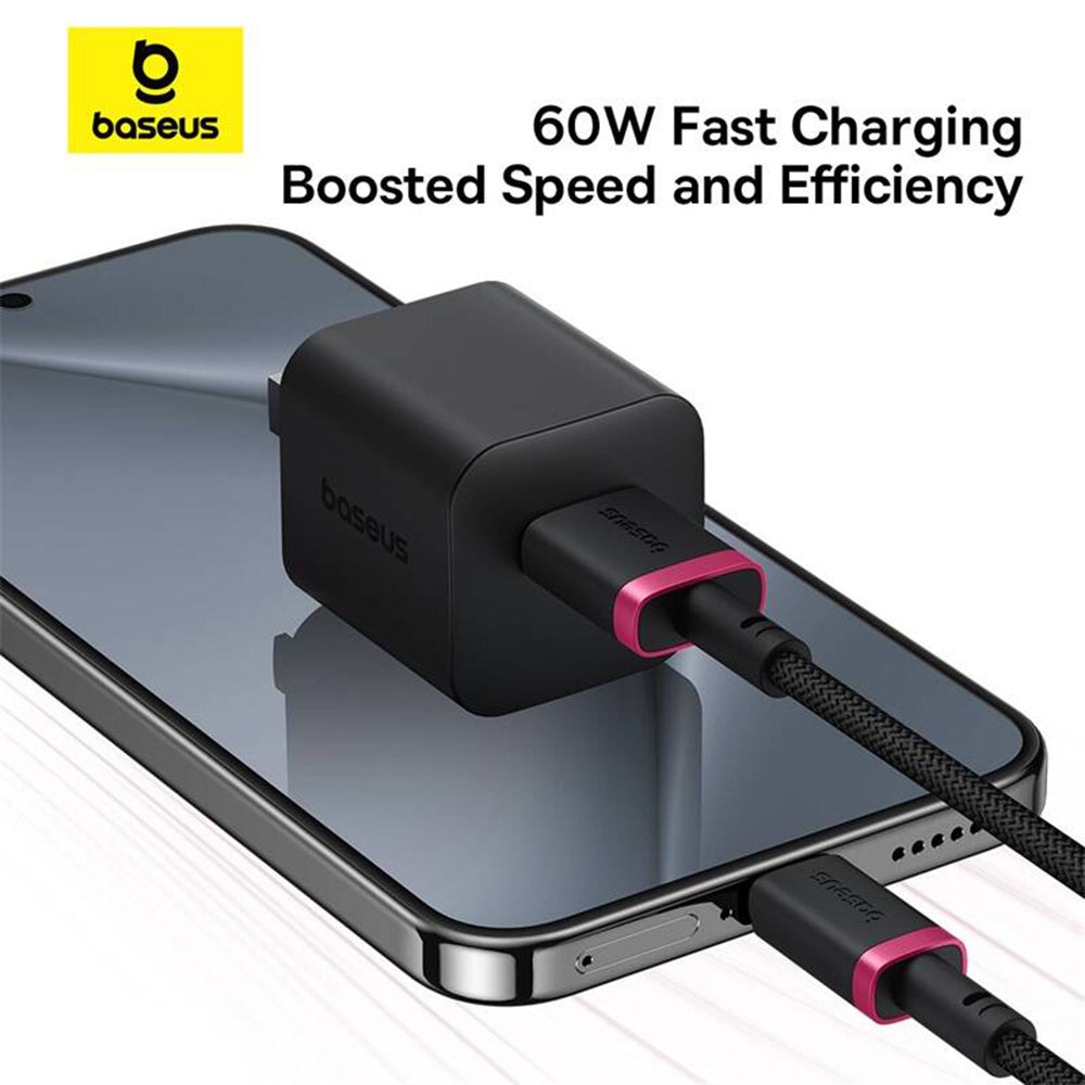 USB-A - USB-C Baseus Dura Series adat- és töltőkábel, 60W, 1m, Piros P10377802U01-01