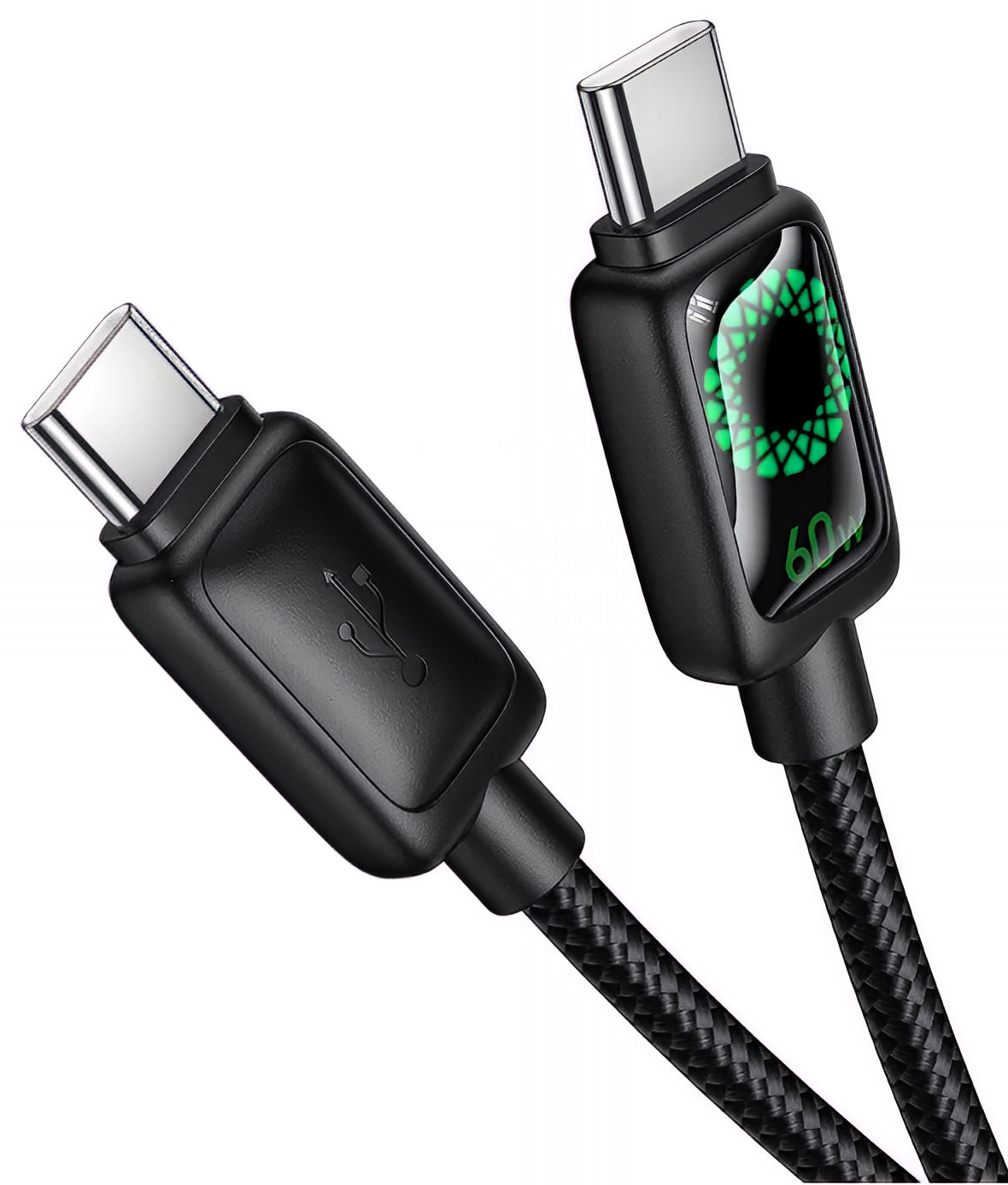 USB-C - USB-C HOCO U146 adat- és töltőkábel, 60W, 1.2m, Fekete